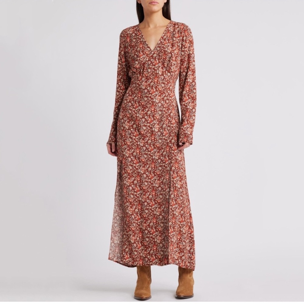 Treasure & Bond Floral Long Sleeve Maxi Dress